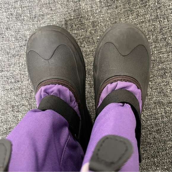 Kamik Rocket Snow Boot Purple Black Waterproof Winter Zylex Liner Girl’s Size 4 - Picture 5 of 9